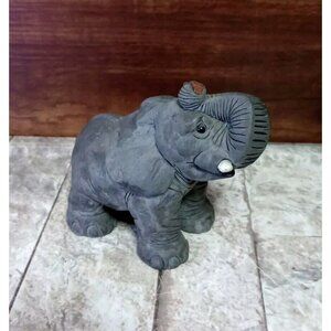 Vintage Don James Signed Elaphant Mini Figurine